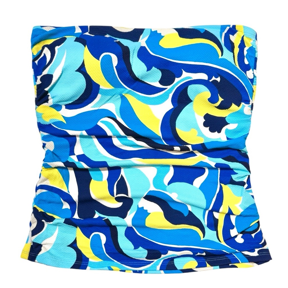 Tommy Bahama Swirl Tide Shirred Bandini Top - Picture 4 of 9